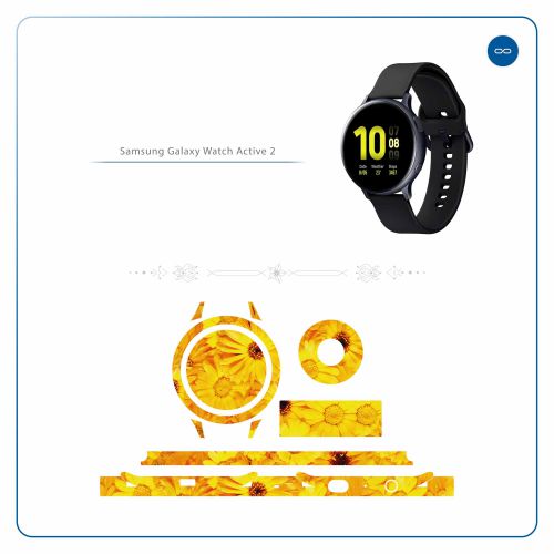 Samsung_Galaxy Watch Active 2 (44mm)_Yellow_Flower_2